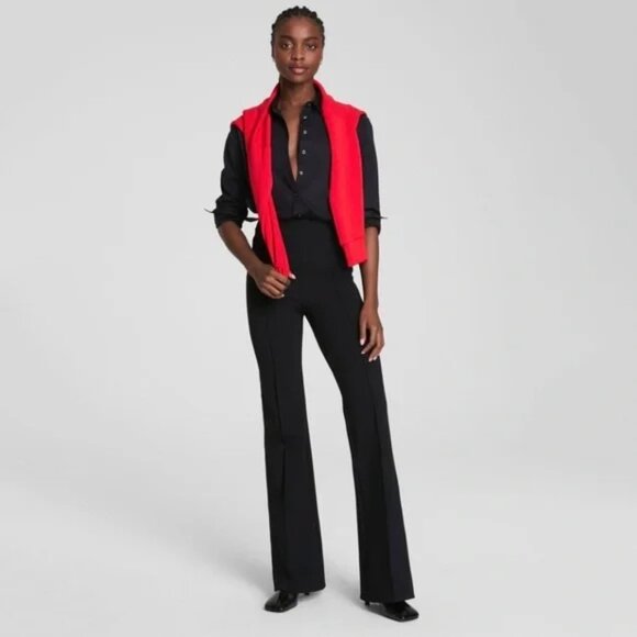 SPANX Supersmooth™ PerfectFit Ponte Flare Pant EUC Sz Large - Picture 1 of 7
